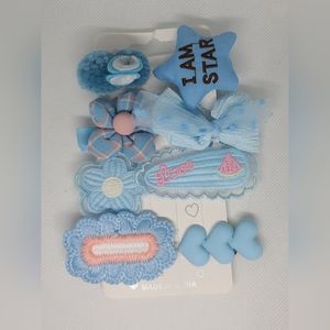 Kawaii Blue Hair Clips